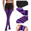 imageAmerican Trends Striped Tights for Women Witch Tights Halloween Costume Stretchy Tights Pantyhose StockingsOrange Black Stripe