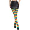 imageAmerican Trends Striped Tights for Women Witch Tights Halloween Costume Stretchy Tights Pantyhose StockingsRainbow Stripe