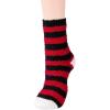 imageAmerican Trends Womens Fuzzy Socks Winter Warm Fluffy Socks Athletic Outdoor Sports Socks5 Pack Blackstriped