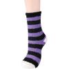 imageAmerican Trends Womens Fuzzy Socks Winter Warm Fluffy Socks Athletic Outdoor Sports Socks5 Pack Blackstriped