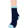 imageAmerican Trends Womens Fuzzy Socks Winter Warm Fluffy Socks Athletic Outdoor Sports Socks5 Pack Blue Srtiped
