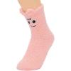 imageAmerican Trends Womens Fuzzy Socks Winter Warm Fluffy Socks Athletic Outdoor Sports Socks5 Pack Cute Face