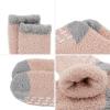 imageAmerican Trends Womens Fuzzy Socks Winter Warm Fluffy Socks Athletic Outdoor Sports Socks5 Pack Cute Patchwork With Grips