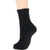 imageAmerican Trends Womens Fuzzy Socks Winter Warm Fluffy Socks Athletic Outdoor Sports Socks5 Pack Dark Blue Series With Grips