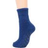 imageAmerican Trends Womens Fuzzy Socks Winter Warm Fluffy Socks Athletic Outdoor Sports Socks5 Pack Dark Blue Series With Grips
