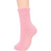 imageAmerican Trends Womens Fuzzy Socks Winter Warm Fluffy Socks Athletic Outdoor Sports Socks5 Pack Solid Rainbow With Grips