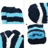 imageAmerican Trends Womens Fuzzy Socks Winter Warm Fluffy Socks Athletic Outdoor Sports SocksBlueblack 5 Pack