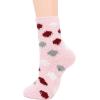 imageAmerican Trends Womens Fuzzy Socks Winter Warm Fluffy Socks Athletic Outdoor Sports SocksDots 5 Pack