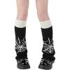 imageAmerican Trends Leg Warmers Y2k Kawaii Black White Cute Leg Warmers Y2k Goth accessories for Women Girls 80s Party SportsSpider Web