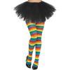 imageAmerican Trends Striped Tights for Women Witch Tights Halloween Costume Stretchy Tights Pantyhose StockingsRainbow Stripe