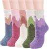 imageAmerican Trends Womens Fuzzy Socks Winter Warm Fluffy Socks Athletic Outdoor Sports Socks5 Pack Icecream