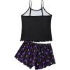 imageAmerican Trends Cute Pajamas for Women Strawberry Print Cami Top and Shorts Pj Set Two Piece Pajama Set Sleepwear Sleep SetPurple