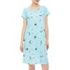 imageAmerican Trends Nightgowns for Women Cotton Night Shirts Short Sleeve Night Gown Dress Casual Pajamas Soft SleepwearA Green Star