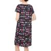 imageAmerican Trends Nightgowns for Women Cotton Night Shirts Short Sleeve Night Gown Dress Casual Pajamas Soft SleepwearAlphabet