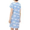 imageAmerican Trends Nightgowns for Women Cotton Night Shirts Short Sleeve Night Gown Dress Casual Pajamas Soft SleepwearBlue Moon