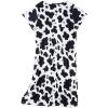 imageAmerican Trends Nightgowns for Women Cotton Night Shirts Short Sleeve Night Gown Dress Casual Pajamas Soft SleepwearCow Print