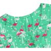 imageAmerican Trends Nightgowns for Women Cotton Night Shirts Short Sleeve Night Gown Dress Casual Pajamas Soft SleepwearFlamingo on Green