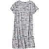 imageAmerican Trends Nightgowns for Women Cotton Night Shirts Short Sleeve Night Gown Dress Casual Pajamas Soft SleepwearGrey Cup
