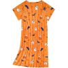 imageAmerican Trends Nightgowns for Women Cotton Night Shirts Short Sleeve Night Gown Dress Casual Pajamas Soft SleepwearHalloween Pumpkin