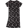imageAmerican Trends Nightgowns for Women Cotton Night Shirts Short Sleeve Night Gown Dress Casual Pajamas Soft SleepwearHeart Bow Black