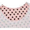 imageAmerican Trends Nightgowns for Women Cotton Night Shirts Short Sleeve Night Gown Dress Casual Pajamas Soft SleepwearPink Black Heart