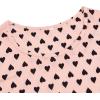 imageAmerican Trends Nightgowns for Women Cotton Night Shirts Short Sleeve Night Gown Dress Casual Pajamas Soft SleepwearPink Black Heart
