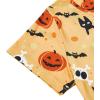 imageAmerican Trends Nightgowns for Women Cotton Night Shirts Short Sleeve Night Gown Dress Casual Pajamas Soft SleepwearPumpkin Skeleton