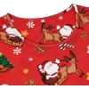 imageAmerican Trends Nightgowns for Women Cotton Night Shirts Short Sleeve Night Gown Dress Casual Pajamas Soft SleepwearSanta Claus