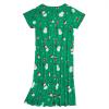 imageAmerican Trends Nightgowns for Women Cotton Night Shirts Short Sleeve Night Gown Dress Casual Pajamas Soft SleepwearSnowman on Green