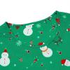 imageAmerican Trends Nightgowns for Women Cotton Night Shirts Short Sleeve Night Gown Dress Casual Pajamas Soft SleepwearSnowman on Green