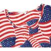 imageAmerican Trends Nightgowns for Women Cotton Night Shirts Short Sleeve Night Gown Dress Casual Pajamas Soft SleepwearStripe American Flag