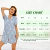 imageCotton Nightgowns for Women Casual Night Shirts for Women sleepwear Womens Short Sleeve Shirts02 Red and Black Plaid