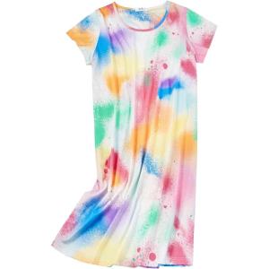 imageAmerican Trends Nightgowns for Women Cotton Night Shirts Short Sleeve Night Gown Dress Casual Pajamas Soft SleepwearTie Dye Color