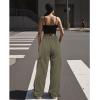 imageAmerican Trends Cargo Pants Women Baggy Pants Y2K Parachute Pants with Multiple Pockets Trendy Lightweight Pants for WomanArmy Green