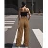 imageAmerican Trends Cargo Pants Women Baggy Pants Y2K Parachute Pants with Multiple Pockets Trendy Lightweight Pants for WomanBrown