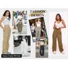 imageAmerican Trends Cargo Pants Women Baggy Pants Y2K Parachute Pants with Multiple Pockets Trendy Lightweight Pants for WomanGrey