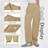 imageAmerican Trends Cargo Pants Women Baggy Pants Y2K Parachute Pants with Multiple Pockets Trendy Lightweight Pants for WomanGrey