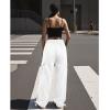 imageAmerican Trends Cargo Pants Women Baggy Pants Y2K Parachute Pants with Multiple Pockets Trendy Lightweight Pants for WomanWhite