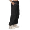 imageAmerican Trends Parachute Pants for Women Cargo Pants Women Baggy Y2K Pants Drawstring Elastic Waist SweatpantsBlack