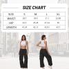 imageAmerican Trends Parachute Pants for Women Cargo Pants Women Baggy Y2K Pants Drawstring Elastic Waist SweatpantsRose Red