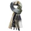 imageAmerican Trends Womens Chunky Blanket Oversized Long Big Plaid Warm Wrap ScarfBlack Plaid