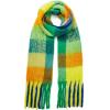 imageAmerican Trends Womens Chunky Blanket Oversized Long Big Plaid Warm Wrap ScarfBlue Plaid