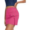 imageWomens Cargo Skirt Low Waist Denim Mini Skirt Y2k Button Cargo Skirts for Women with PocketsHot Pink