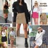 imageWomens Cargo Skirt Low Waist Denim Mini Skirt Y2k Button Cargo Skirts for Women with PocketsRed