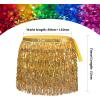imageBelly Dance Skirt Sequins Tassel Hip Scarf Fringe Skirt Rave Party Dance Performance Costume for Women GirlsGold