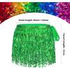 imageBelly Dance Skirt Sequins Tassel Hip Scarf Fringe Skirt Rave Party Dance Performance Costume for Women GirlsGreen