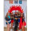 imageBelly Dance Skirt Sequins Tassel Hip Scarf Fringe Skirt Rave Party Dance Performance Costume for Women GirlsOrange