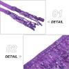 imageBelly Dance Skirt Sequins Tassel Hip Scarf Fringe Skirt Rave Party Dance Performance Costume for Women GirlsPurple