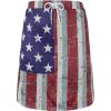 imageTennis Skirt for Women with Pockets Athletic Skort Knee Length Golf High Waist Skirt Drawstring ShortsAmerican Flag