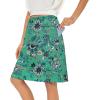imageTennis Skirt for Women with Pockets Athletic Skort Knee Length Golf High Waist Skirt Drawstring ShortsEthnic Print